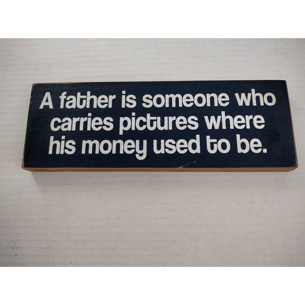 Wooden Plaque for Fathers